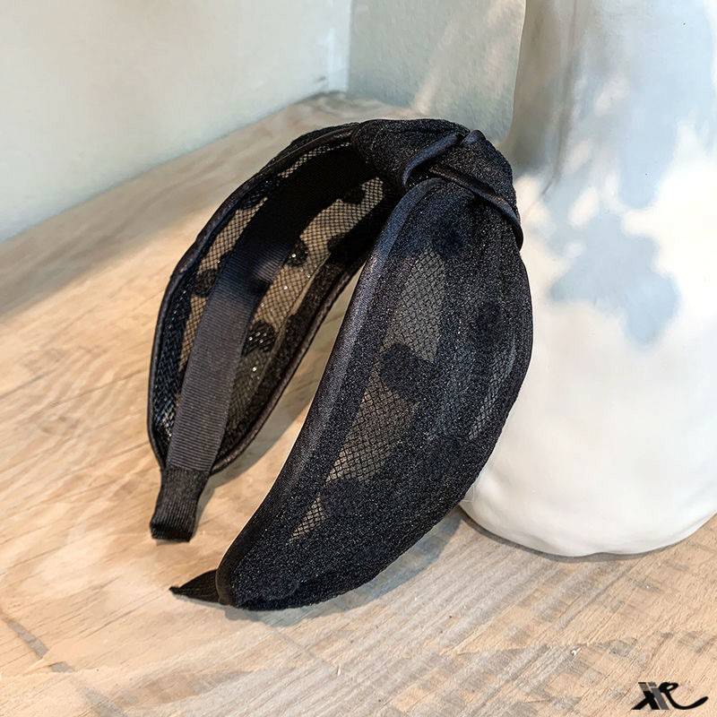 新品 网纱发箍女夏天外出百搭y高颅顶头箍宽边压发发卡网红森系洗