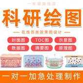 科研绘图2d3d制作ppt代画图美化流程图医学sci优化背景封面机理图