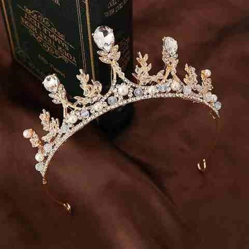 镶钻女孩礼物公主水晶发箍小学生女生9成人卡子18小孩道具表演2w9