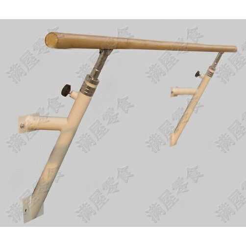 碰珠式升降挂墙壁升降式舞蹈压腿杆 水曲柳舞蹈把杆扶手