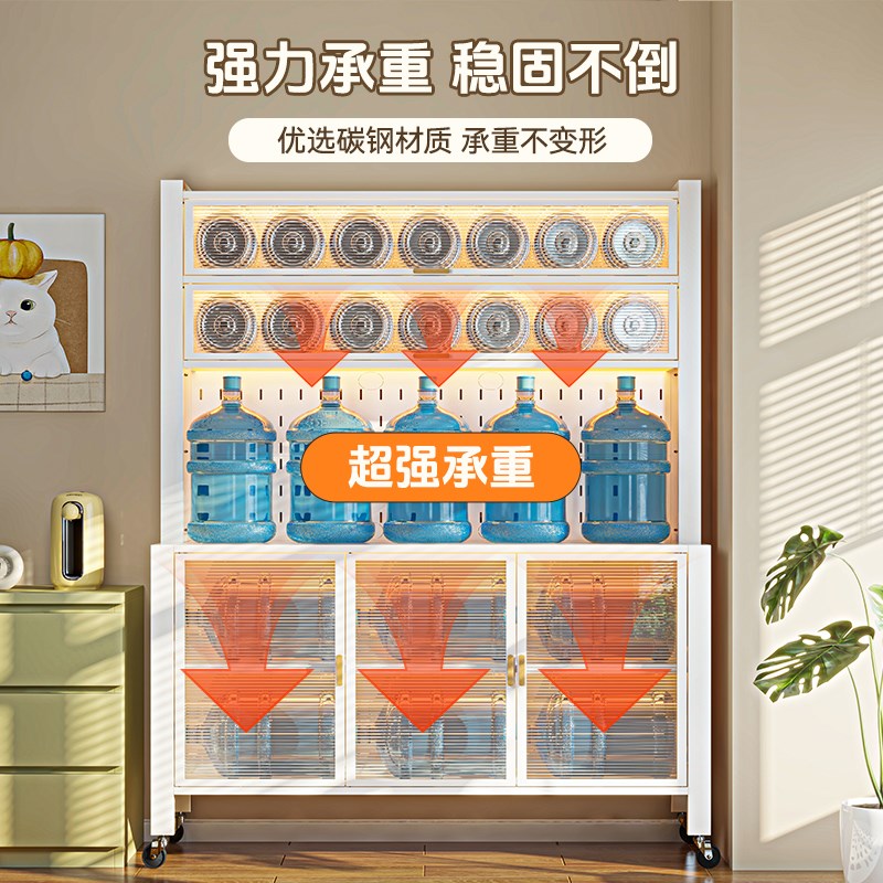 福凯祥婴儿喂养台收纳柜宝宝用品置物架落地多层大容量整理储物柜