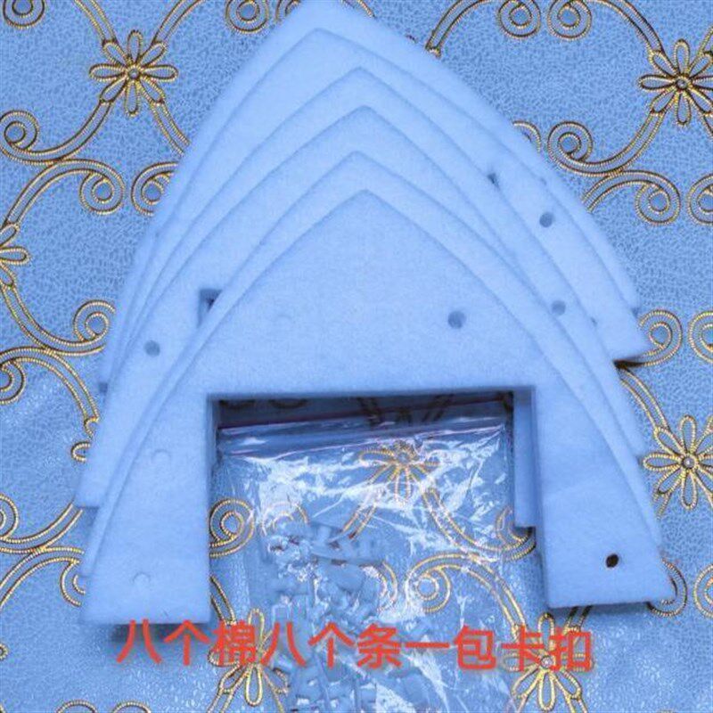 三角形玻璃擦配件清洁布胶条卡扣皮条擦玻璃器刮水条擦拭布皮条