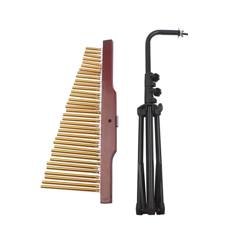 打击乐器36音风铃伴奏排铃带支架可升降舞台演奏风铃金色