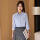 长袖 工作衬 设计感C小众气质厚实不透职业正装 衬衫 女2024春秋新款