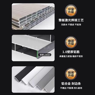 全铝合金零甲醛衣柜卧室现代简约收纳大衣橱定制衣柜全铝家具定制