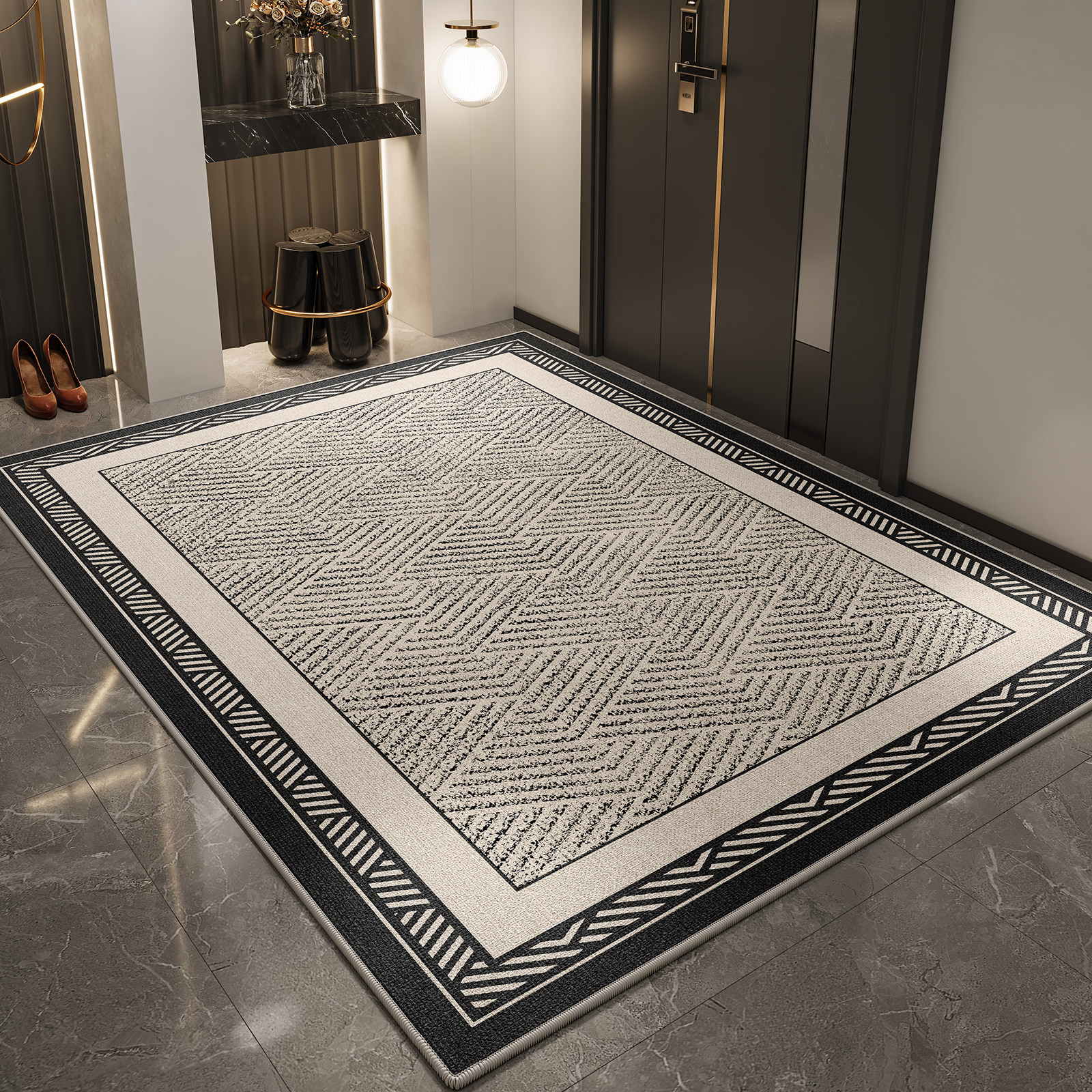 地垫入户门垫高级感2024新款门口脚垫可擦免洗玄关隔音防滑垫加厚,居家布艺,入户地垫,淘宝优惠券,粉丝福利购,淘宝优惠卷