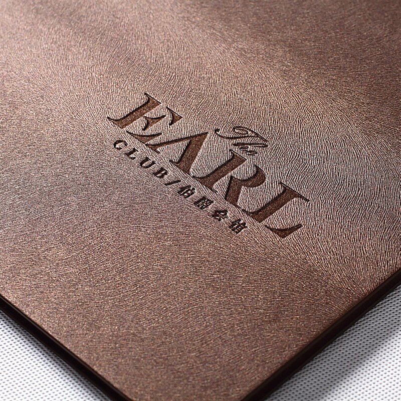 菜谱制作皮面A4活页菜单本设计订做餐牌酒水单茶谱价目表现货