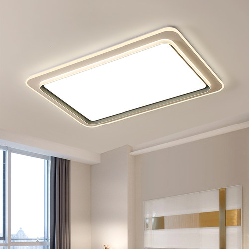 LED护眼吸顶h灯超薄极简时尚卧室书房2024年新款广东中山客厅灯具