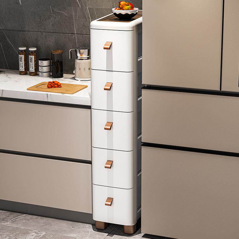 18/25/30cm缝隙窄边柜夹缝抽屉式收纳柜厨房置物架可移动多层柜子