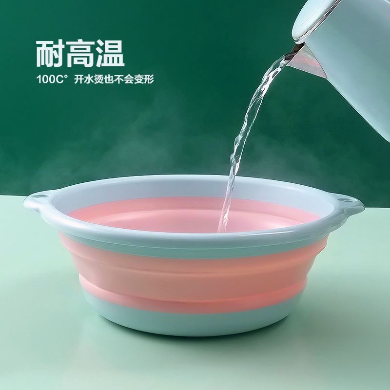 可折叠脸盆宿舍用学生婴儿洗脸小号便携式旅行压缩水盆子家用洗衣