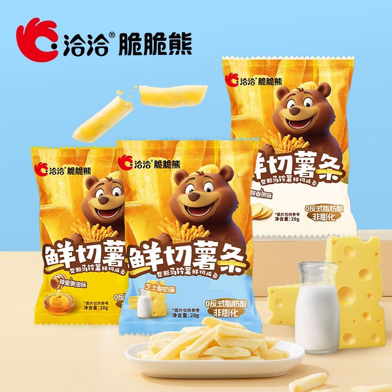 洽洽鲜切薯条尝鲜20g黄油蜂蜜独立包装非膨化休闲零食