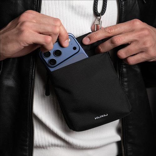 KUXIU斜挎包防切割防RFID防泼水