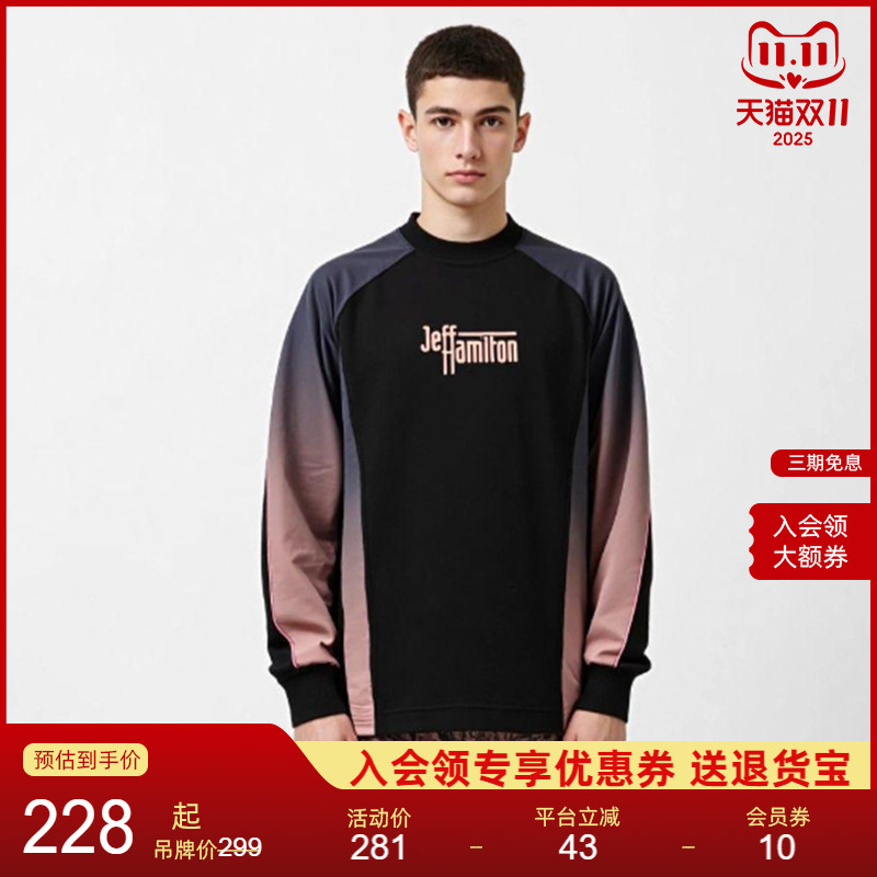 NEUINK潮牌宽松复古美式圆领卫衣