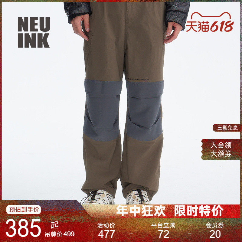 Neuink KRUZIN野外机能风休闲百搭运动春夏男款cargo工装裤长裤女