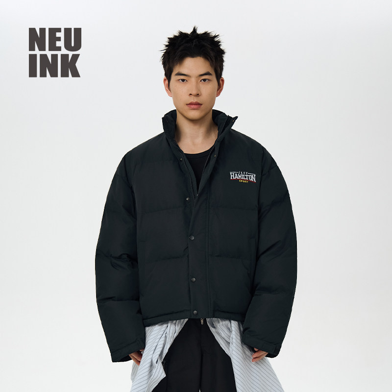 Neuink jeff hamilton拳击系列美式棉袄男女保暖棉服面包服外套男