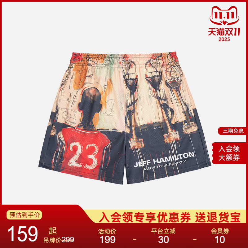 jeffhamilton新款美式街头短裤