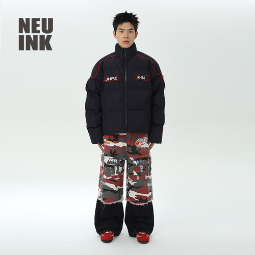 NEUINK迷彩复古面包棉服