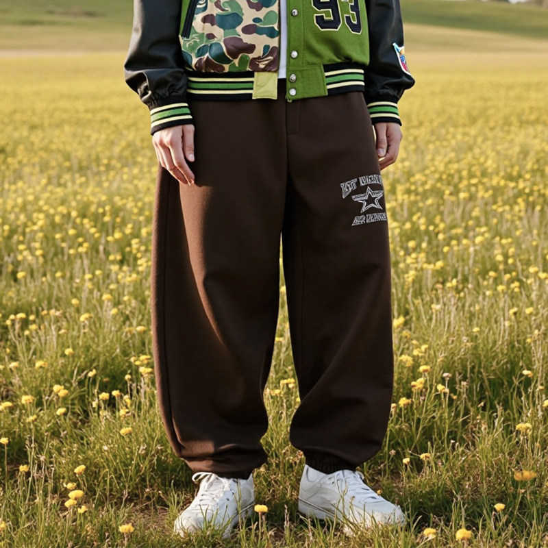 Neuink jeff hamilton橄榄球系列裤子情侣款美式长裤运动裤休闲裤