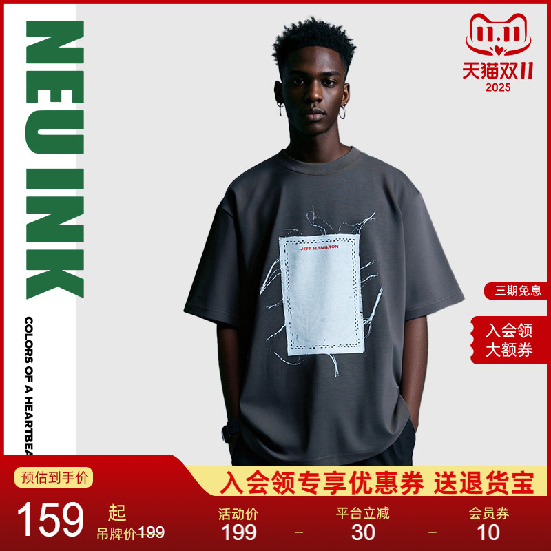 NEUINKJeff美式复古潮流T恤