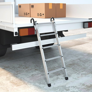 Vehicle ladders 铝合金梯子单边阁楼梯车厢爬梯便携式踏步梯子