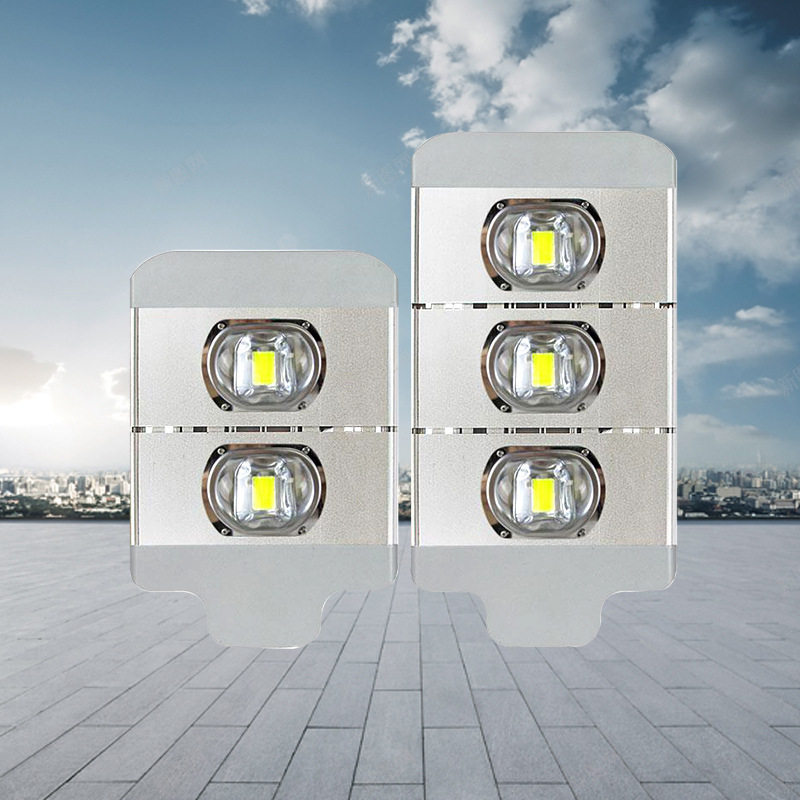 LED路灯灯头户外100w超亮新星火炬飞机金豆小区家用乡村挑臂灯头