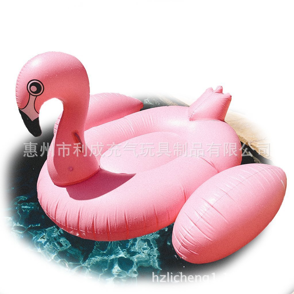 工厂现货供应充气火烈鸟浮排玫瑰金火烈鸟浮排水上浮排
