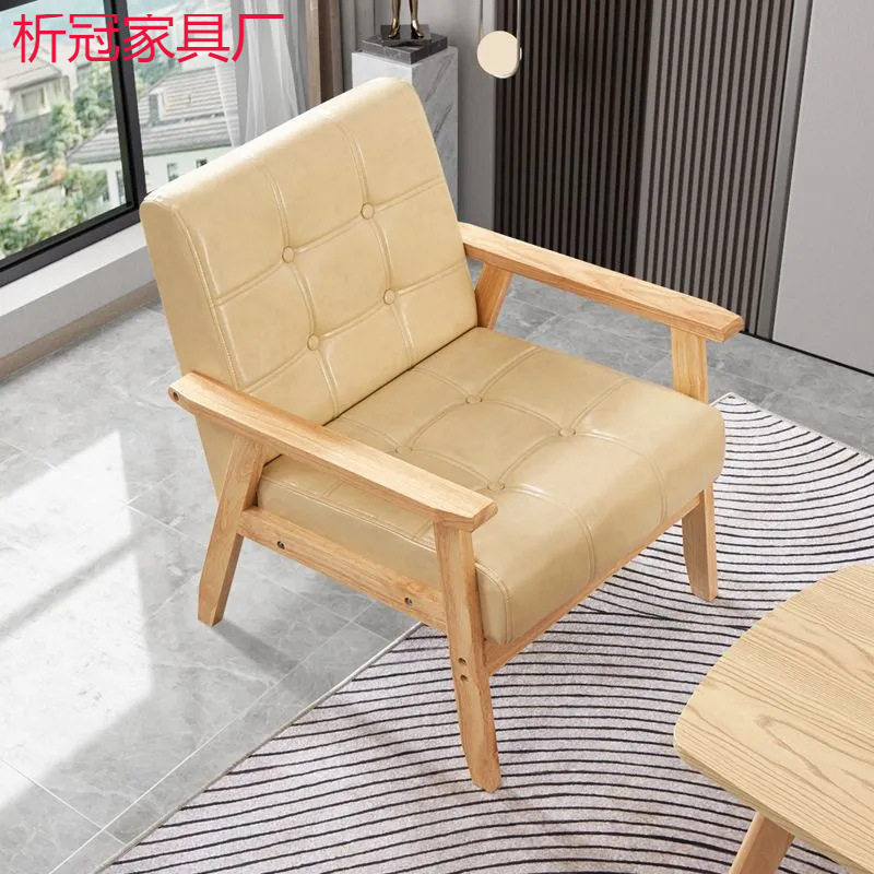 现代简约皮艺沙发茶几套装小户型