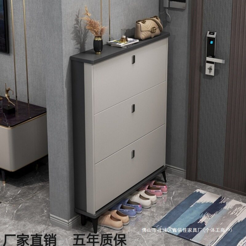 入户玄关轻奢意式翻斗鞋柜