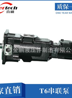 丹尼逊DENISO叶片泵T6高压泵卧式铸铁三联多级液压泵叶