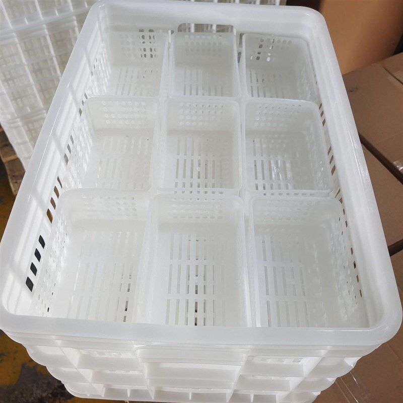 热销蓝莓采摘筐白色镂空中转筐运输筐水果周转塑料套框桑葚筐厂家