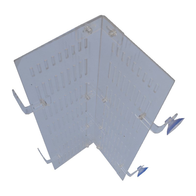 热销鱼缸水族箱水泵直角挡板溢流区直角挡板隔离区带吸盘防水泵吸