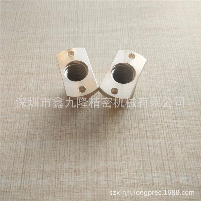 热销黄铜车加工数控车铣床覆合螺母3D打印机零件车
