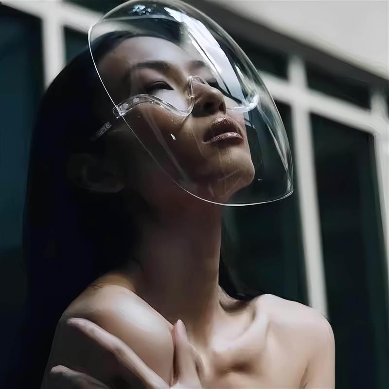 热销家用防油烟面罩厨房炒菜头罩做饭透明女款全脸防护脸罩防油溅