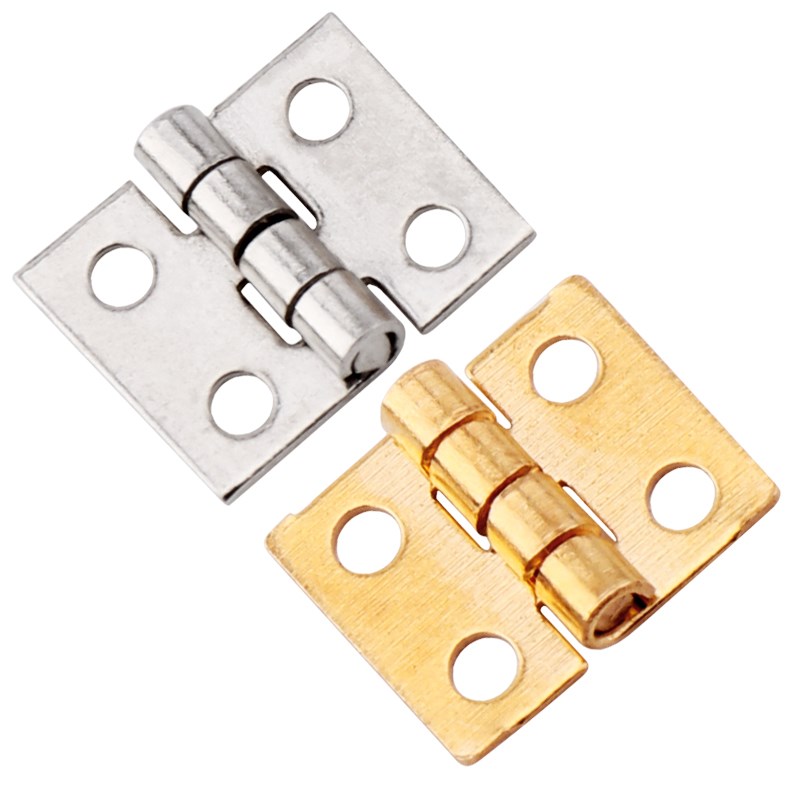 热销超轻粘土DIY迷你铜合页核桃小屋石塑黏土配件微型超小平合页