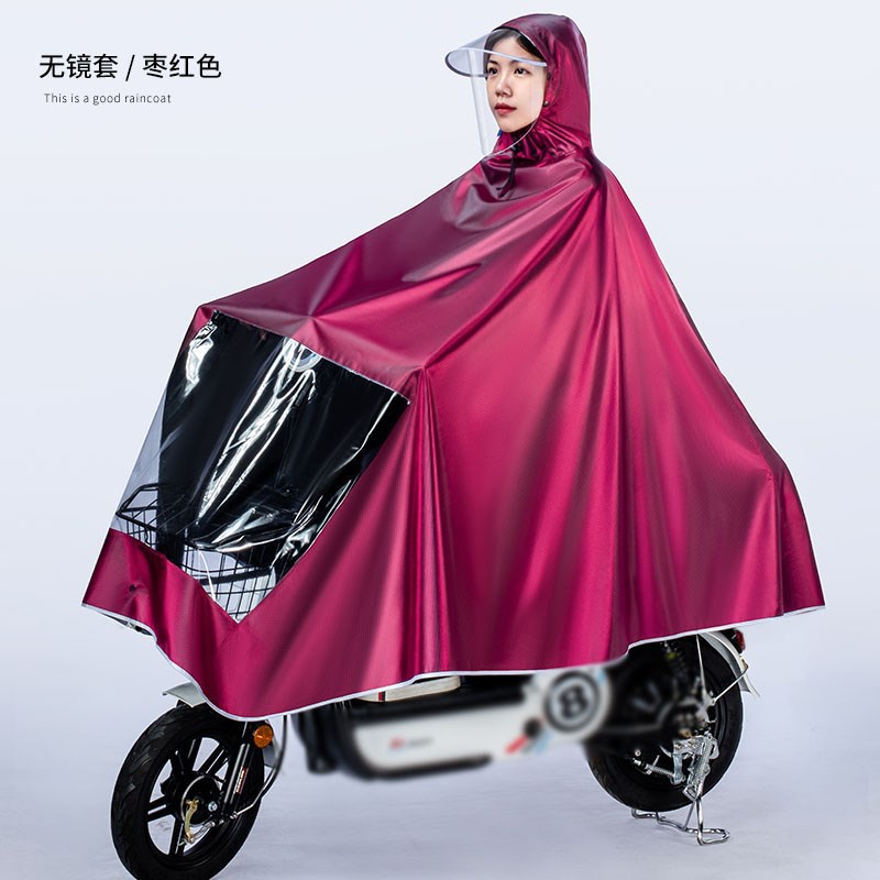 热销电动车雨衣电瓶摩托电车长款耐用全身防暴雨单双人男女款专用
