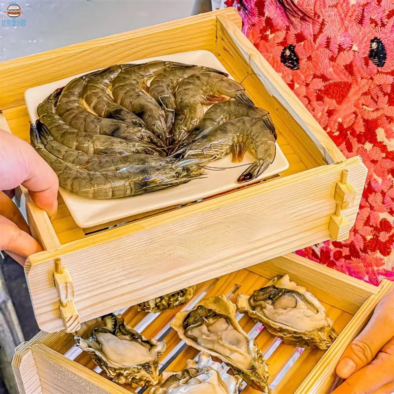 热销清蒸海鲜专用木蒸笼加深四方点心蒸格广式茶点小笼包蒸屉商用