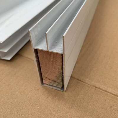 热销白色全套立柱拐角转角加木方型材瓷砖橱柜厨房打灶台铝合金配