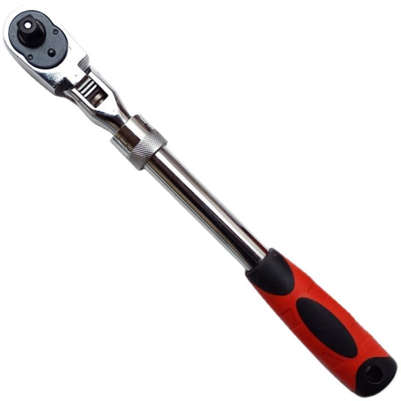 热销定制快速可伸缩棘轮扳手双向加长套筒活动头72齿大飞中飞小飞