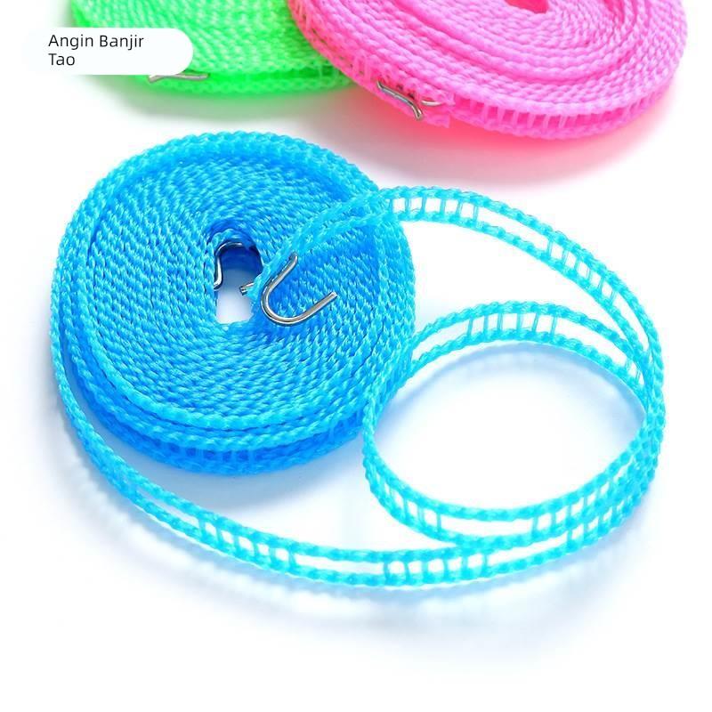 加粗晾衣绳室内户外免打孔固定扣防风防滑晾衣服绳子晒挂被子神器