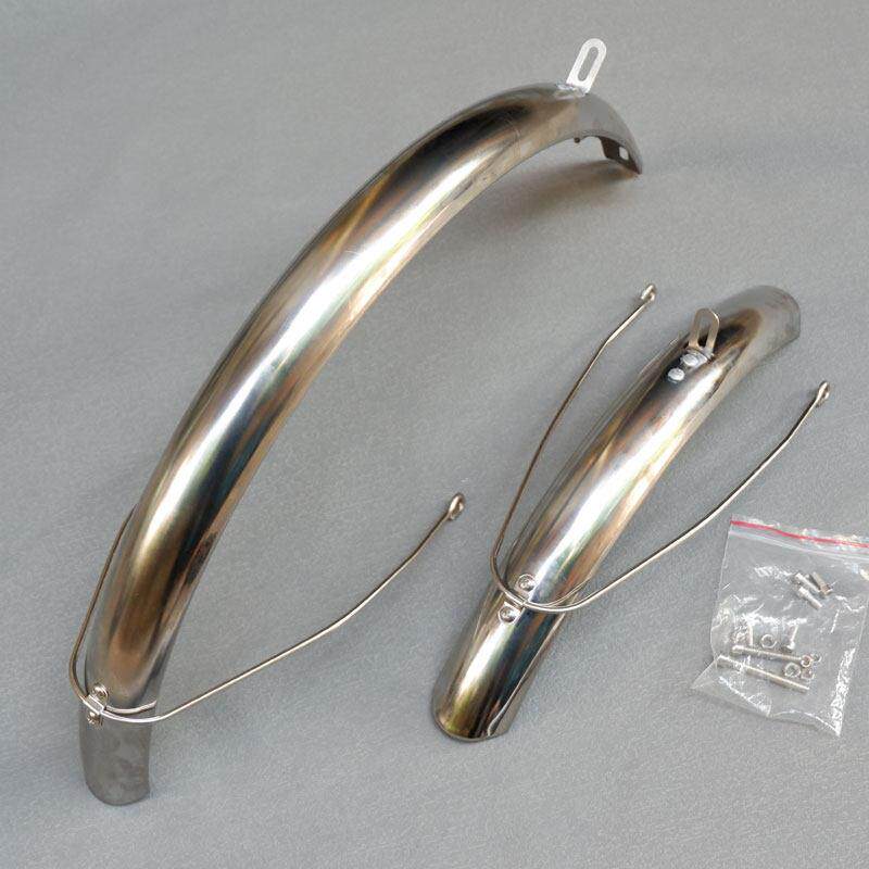 20寸不锈钢挡泥板覆古全包泥瓦D7挡水板折叠车自行车泥除骑行配件