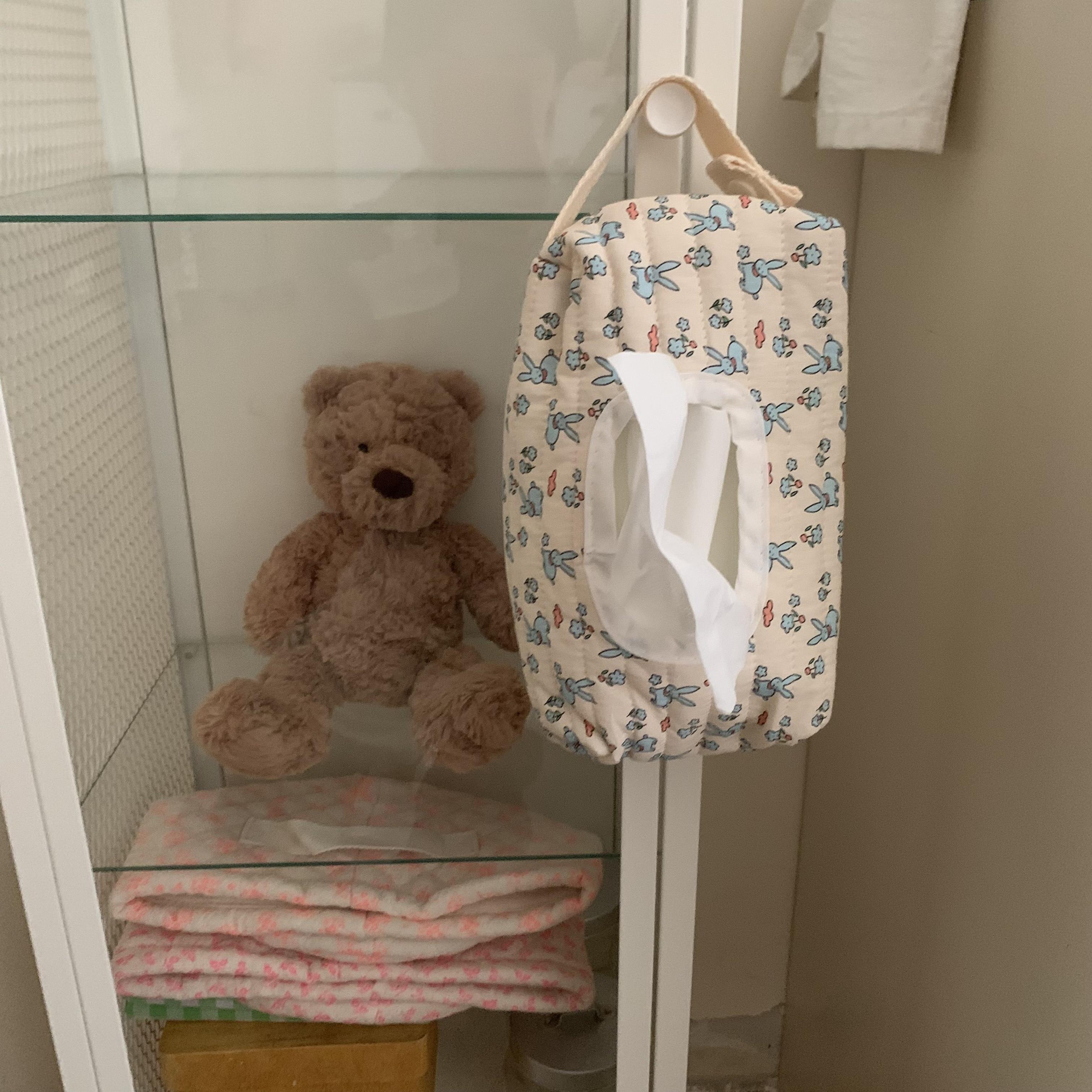 韩国进口面料绗缝卡通纸巾盒纸盒家庭客厅卧室餐巾便携收纳袋