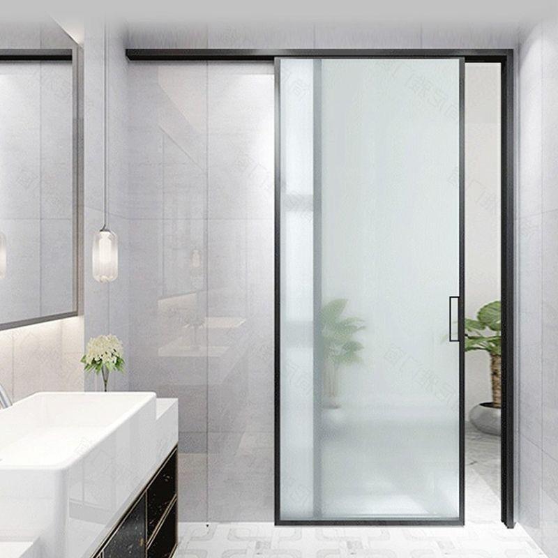 定制单轨单扇双扇一门两用隔断卫生间隐藏轨道推拉吊滑单移门