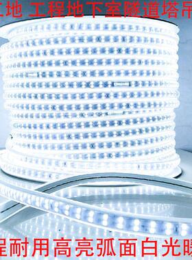 LED灯带100米220V户外工程照明户外防水培殖塔吊工地地下室24V36V