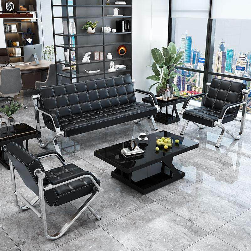 办公沙发茶几组合套装现代简约接待会客商务办公室铁架三人位沙发,商业/办公家具,沙发,淘宝优惠券,粉丝福利购,淘宝优惠卷