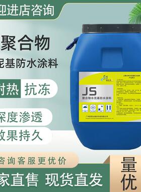 直销新款JS聚合物水泥基防水涂料止漏屋顶鱼池卫生间外墙用堵漏防
