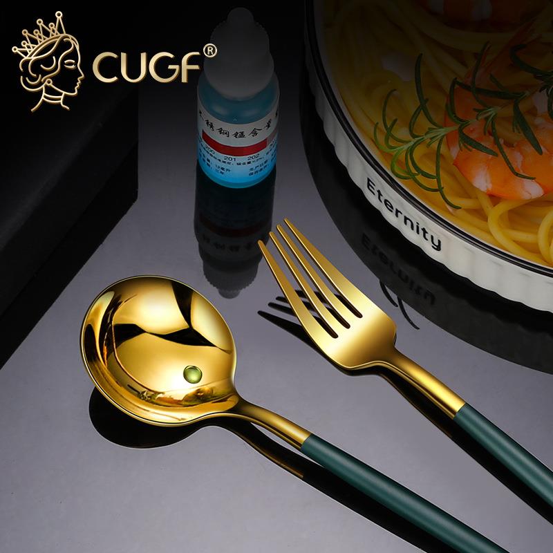 直销新款 304不锈钢便携餐具学生筷子叉子勺子不锈钢餐具套装ins