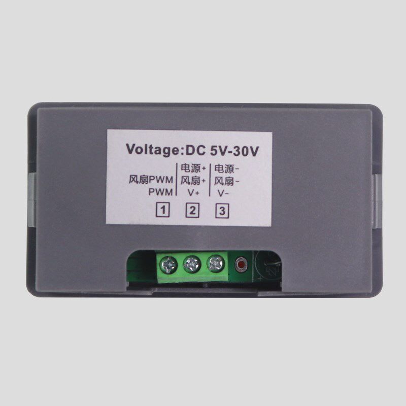 热销PWM直流风扇调速器5V12V24V数显编码器调节开关无刷风扇调节