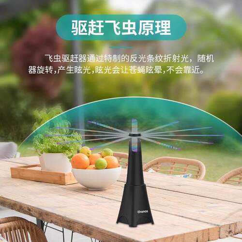 热销苍蝇驱赶神器商用饭店摆摊充电小风扇餐饮厨房卤肉电子驱蚊器