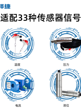 热销数字压力显示仪测量压力记录仪温控仪数显万能信号输入RS485