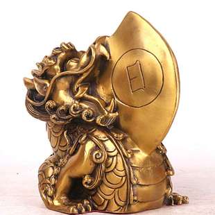 睚眦摆件 日月神兽 龙九子 铜睚眦 杨铜记